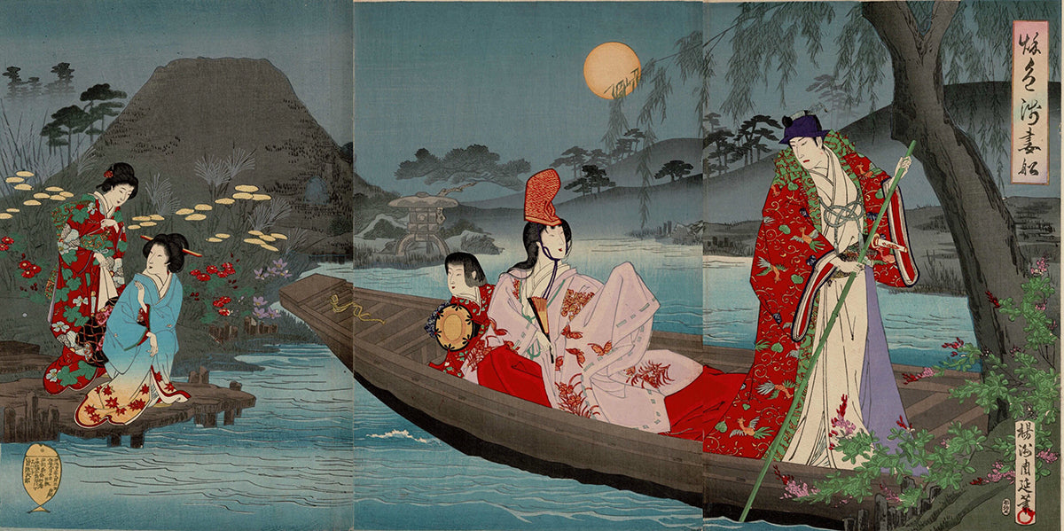 かさねグラフィカ「秋色浅妻船」 楊洲周延 明治23年