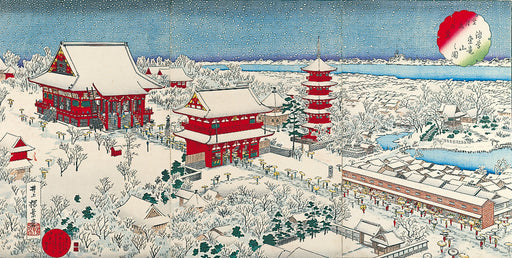 (限定50エディション)Cool Treasures かさねグラフィカ #1「雪月花之内 壹 浅草金竜山之図」井上探景 明治18年