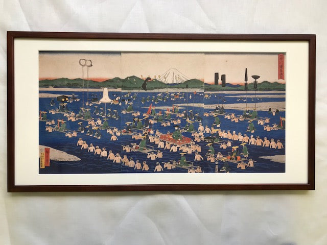 額-RAISHIN-3枚用<br>別売りの専用額縁(中の浮世絵は見本です)