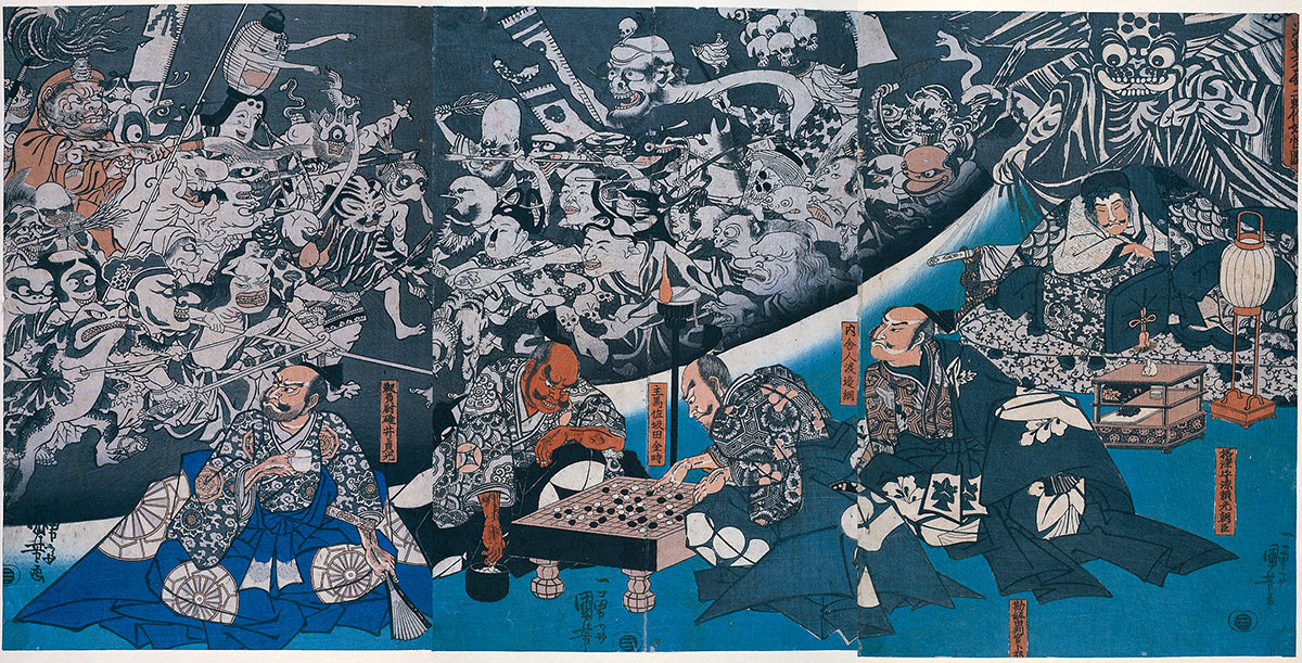 Kasanes Graphica “Yorimitsu Minamoto met Tsuchigumo Yokai” Kuniyoshi Utagawa 1841